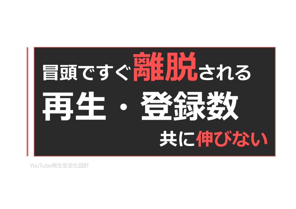 YouTube再生安定化設計：再生が安定しないYouTubeチャンネルのための設計資料